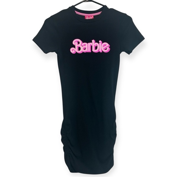Barbie Other - Barbie Girls Short Sleeve Ribbed Logo Casual Dress